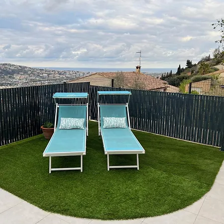 Bas De 2p, Grande Terrasse, Vue Mer, A 15mn Apartament *